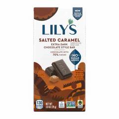 Lily's Gluten Free No Sugar Added Salted Caramel X-Dark Chocolate Candy