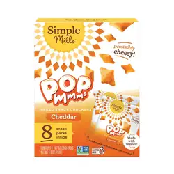 Simple Mills Popmms Cheddar Crackers Multipack 5 6 Ounces