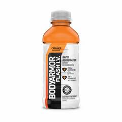 BODYARMOR Flash I.V. Orange Electrolyte Sports Drink Bottle, 20 Ounces