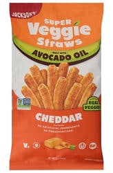 Jackson's Super Veggie Straws Cheddar Avocado Oil - 5 Oz