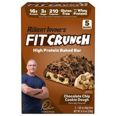 FitCrunch Protein Bars, Chocolate Chip Cookie Dough, Baked
