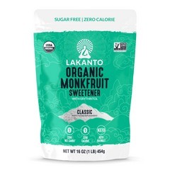 Lakanto Organic Classic Monk Fruit Sweetener with Erythritol White