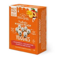 Nature's Garden Probiotic Mango-Peach Yoggies Yugort - 12 Count