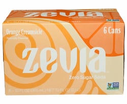 Zevia Orange Creamsicle 6-12fz - 6-12 FZ