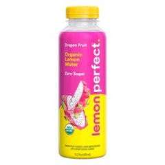 Lemon Perfect Dragon Fruit, Flavored Lemon Water Organic Zero Sugar