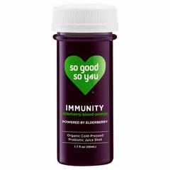 So Good So You Organic Immunity Elderberry Orange Probiotic Juice Shot