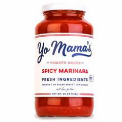 Yo Mama's Premium Low Sodium No Sugar Added Spicy Marinara Pasta Sauce