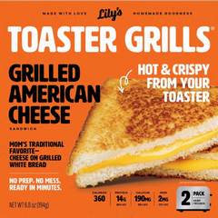Lily's Toaster Grills American Cheese, 2 pack
