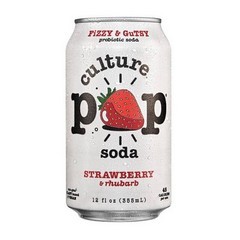 Culture Pop Soda Strawberry & Rhubarb