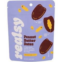 Realsy Gluten Free Peanut Butter Dates - 3 ct
