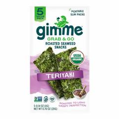 Gimme Seaweed Snacks Teryaki.7 Ounces