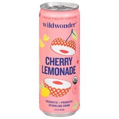 Wildwonder Cherry Lemonade Prebiotic + Probiotic Sparkling Drink