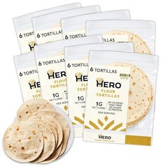 Hero Flour Tortillas - 6 ct