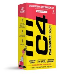 C4 Zero Sugar Strawberry Watermelon Ice Energy Drink Mix - 8 ct
