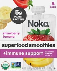 Noka Strawberry Banana Superfood Smoothie 4 pack
