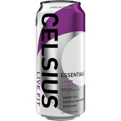 Celsius ESSENTIALS Sparkling Grape Slush, Energy Drink