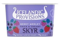 Icelandic Provisions Thick & Creamy Low Fat Berry Medley Skyr Yogurt Cup