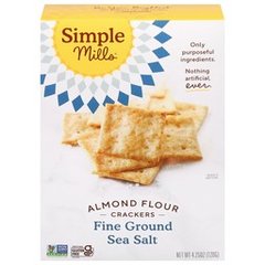 Simple Mills Almond Flour Fine Ground Sea Salt Crackers 4.25 Ounces