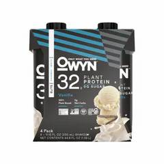 OWYN Plant-Based Elite Pro Vanilla 32g Non-Dairy Protein Drinks - 4 pk