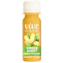Vive Organic Ginger Boost Wellness Shot, Cold-Pressed Ginger Shot
