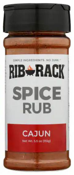 Rib Rack Spice Rub Cajun Seasoning, 5.5 oz