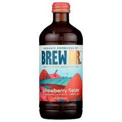 Brew Dr Kombucha Strawberry Fields - 14 fl oz