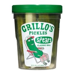 Grillo's Pickles Pickles, Classic Dill, Spears 32 Fl Oz