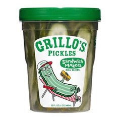 Grillo's Pickles Sandwich Makers Dill Slices 32 Fl Oz