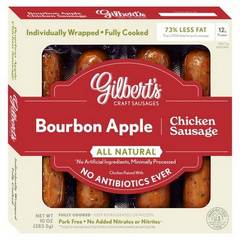 Gilbert's All Natural Bourbon Apple Chicken Sausage - 4 ct