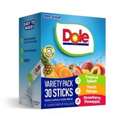 Dole Zero Sugar Water Enhancer Variety Pack - Tropical Splash Peach Mango & Strawberry Pineapple