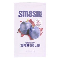 Smash Foods Concord Grape Superfood Fruit Spread Squeeze Packets