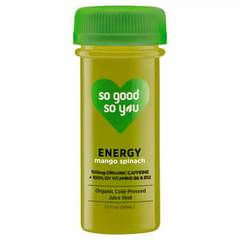 So Good So You Organic Energy Mango Spinach Juice Shot