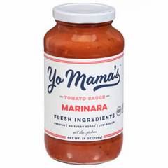 Yo Mama's Premium Low Sodium No Sugar Added Marinara Tomato Pasta Sauce