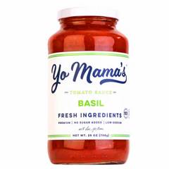Yo Mama's No Sugar Added Basil Tomato Pasta Sauce