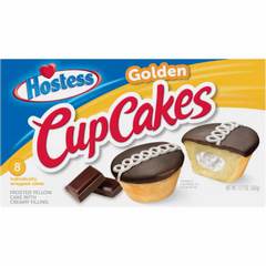 Hostess Golden Cupcakes Frosted Yellow Cake W/Creamy Filing 8 Count