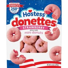 Hostess Donettes Strawberry Artificially Flavored Mini Donuts - 10 Oz