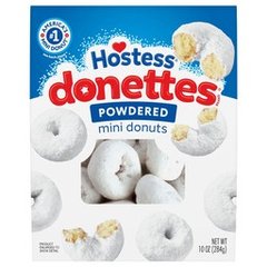Hostess Donettes 10 Ounce Powdered Sugar BD FSH Each