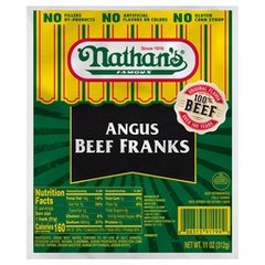 Nathan's Angus Beef Franks 11 Oz