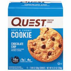 Quest Keto Friendly Chocolate Chip 15g Protein Soft & Chewy Cookie - 4 ct