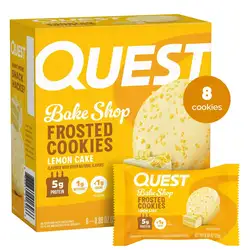Quest Bake Shop, Lemon Cake Flavor Frosted Cookie, 8-0.88 oz