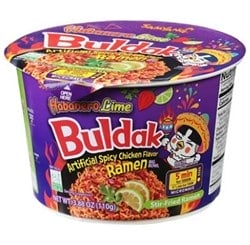 Buldak Habanero Lime Spicy Ramen Bowl 3.88 OUNCES
